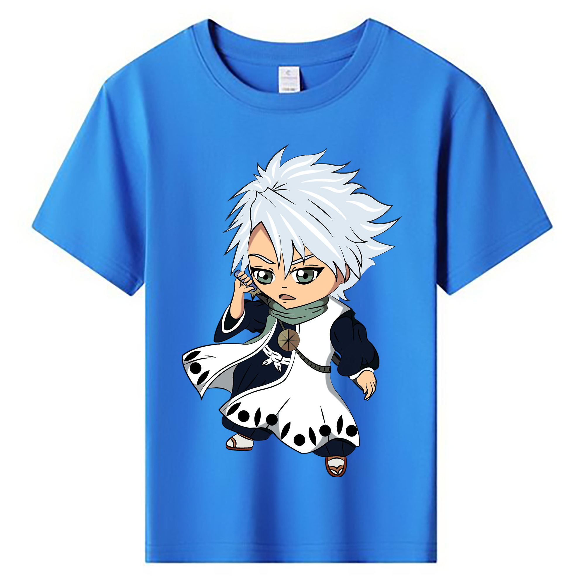 （画像用） ブリーチ 日番谷冬獅郎（ひつがや とうしろう） BLEACH Hitsugaya Toushirou 綿100％キッズTシャツ（フロントプリント）